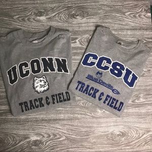 Men’s XL RUSSEL ATHLETIC UConn-CCSU Track T-Shirts